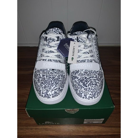 Men's sz 10 Keith Haring x Lacoste Missouri white - Picture 2 of 9
